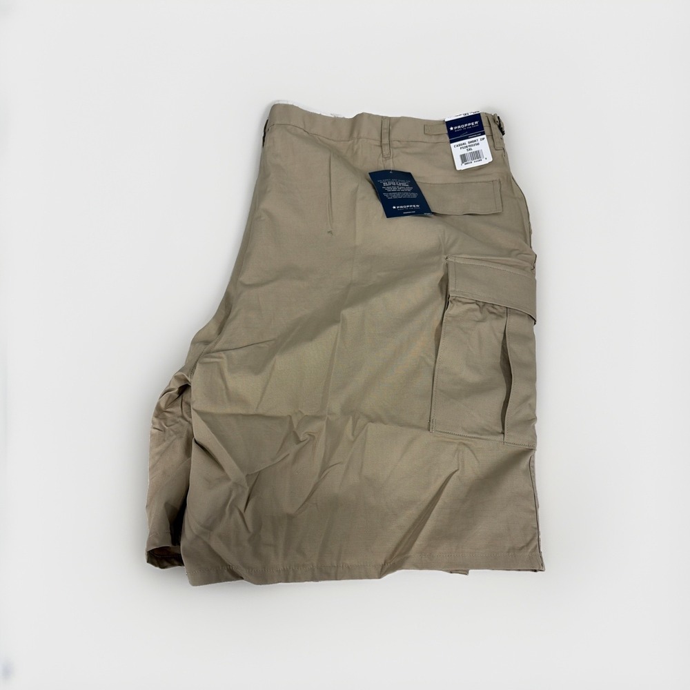 Propper BDU Shorts F26155250 Mens 5XL zipper Khaki Tactical ARMY canvas NEW T21